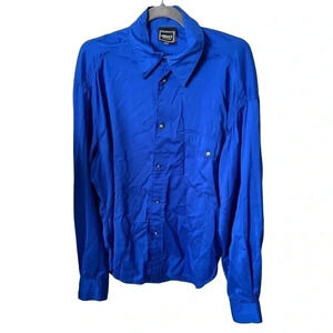Versace Jeans Couture | Royal Blue Dress Shirt |  Size L